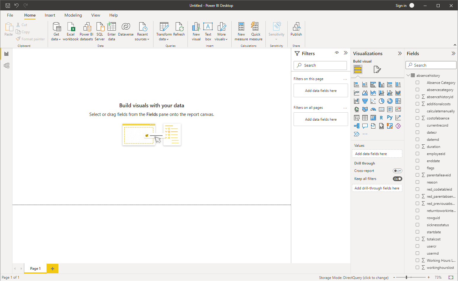 Database table navigator